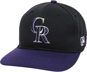 2013 Youth FLAT BRIM Colorado Rockies Alternate Black/Purple Hat Cap MLB Adjustable