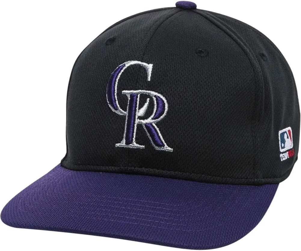 2013 Youth FLAT BRIM Colorado Rockies Alternate Black/Purple Hat Cap MLB Adjustable