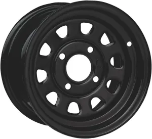 4/110 ITP Steel Wheel 12x7 2.0   5.0 Black for Honda TRX 300P FOURTRAX 1988-2000