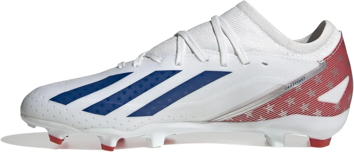 adidas Mens X Crazyfast.3 Firm Ground Soccer Cleats Cleated, Firm Ground - Black