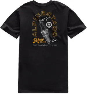 Alpinestars 1214-73146-10-M: Sparky Csf Tee Black Md
