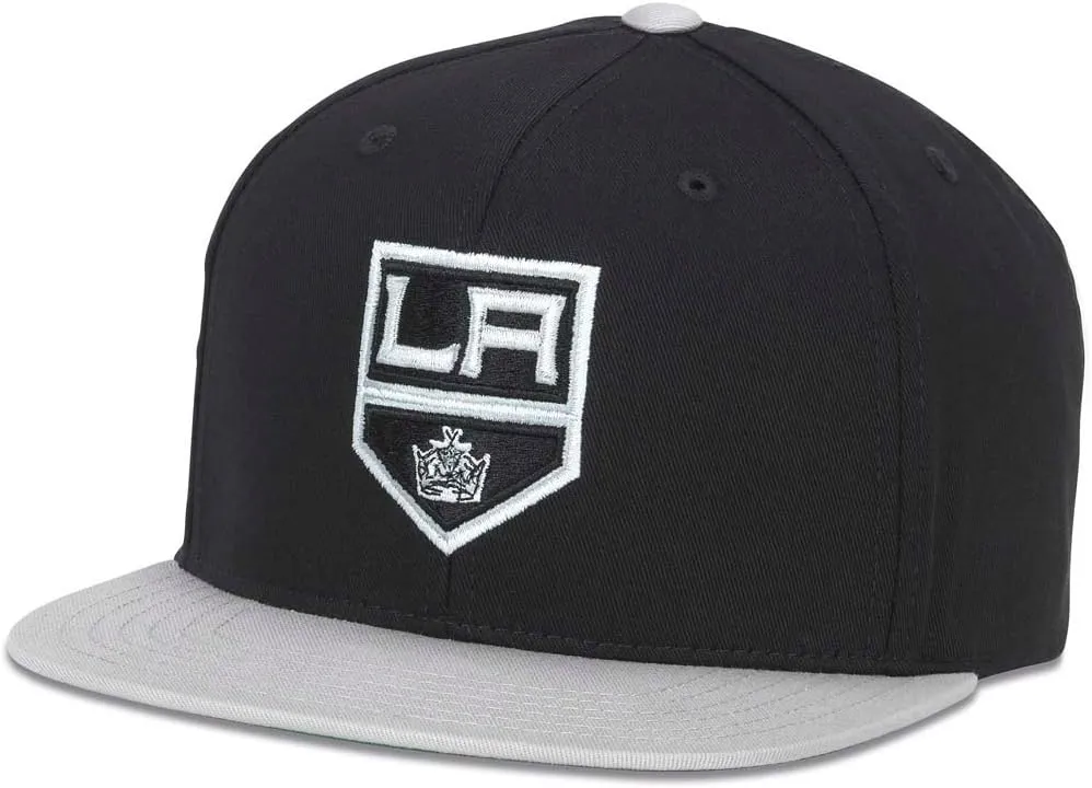 AMERICAN NEEDLE Officially Licensed NHL Team Hat, Embroidered Logo, Flat Brim, Snapback Mens OSFA New