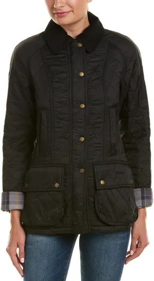 Barbour Womens Beadnell Polarquilt Jacket, 12, Black