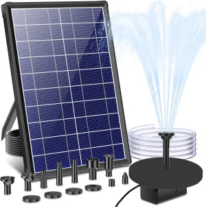 Biling 7.5W Solar Water Pump Outdoor, Solar Pond Pump Solar Fountain with DIY 5ft Tubing for Samll Ponds, Garden Pool and Bird Bath