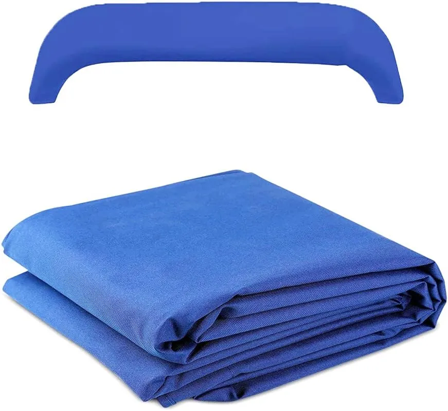 Bimini Top Fabric Replacement Canvas Canopy，3 Bow Bimini Top Cover for Boat with Storage Boot,600 D Anti-UV Waterproof Bimini Top Canopy Without Frame
