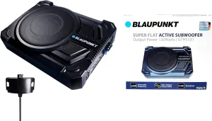 Blaupunkt GTHS131 GTHS131 Super-Flat 200-Watt-Max Active Subwoofer, Black