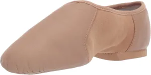 Bloch Girl's Neo-Flex Slip On Jazz Shoe, Tan, 12 N(Narrow) US Little Kid