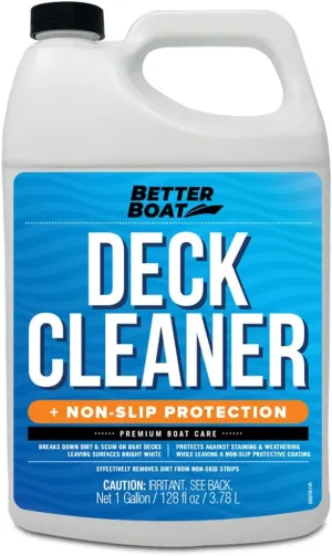 Boat Non-Skid Deck Cleaner, Marine-Grade, for Fiberglass, Aluminum, Plastic, Vinyl, Composite Floors & Hulls, Wash Soap & Sealant Cleaning Supplies