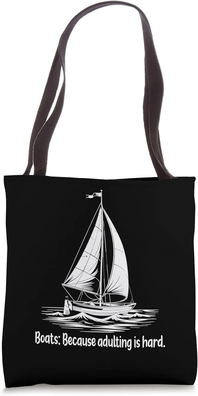 Boat Sailing Boating Sailor catamaran Sailing Tote Bag