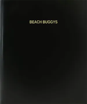 BookFactory Beach Buggys Log Book/Journal/Logbook - 120 Page, 8.5''x11'', Black Hardbound (XLog-120-7CS-A-L-Black(Beach Buggys Log Book))