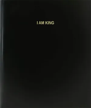 BookFactory I Am King Log Book/Journal/Logbook - 120 Page, 8.5''x11'', Black Hardbound (XLog-120-7CS-A-L-Black(I Am King Log Book))