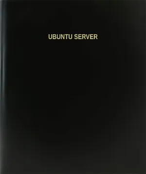 BookFactory Ubuntu Server Log Book/Journal/Logbook - 120 Page, 8.5''x11'', Black Hardbound (XLog-120-7CS-A-L-Black(Ubuntu Server Log Book))