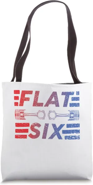 Boxer Engine - Flat Six 6 Cylinder 6 Piston Car Motor Engine Tote Bag