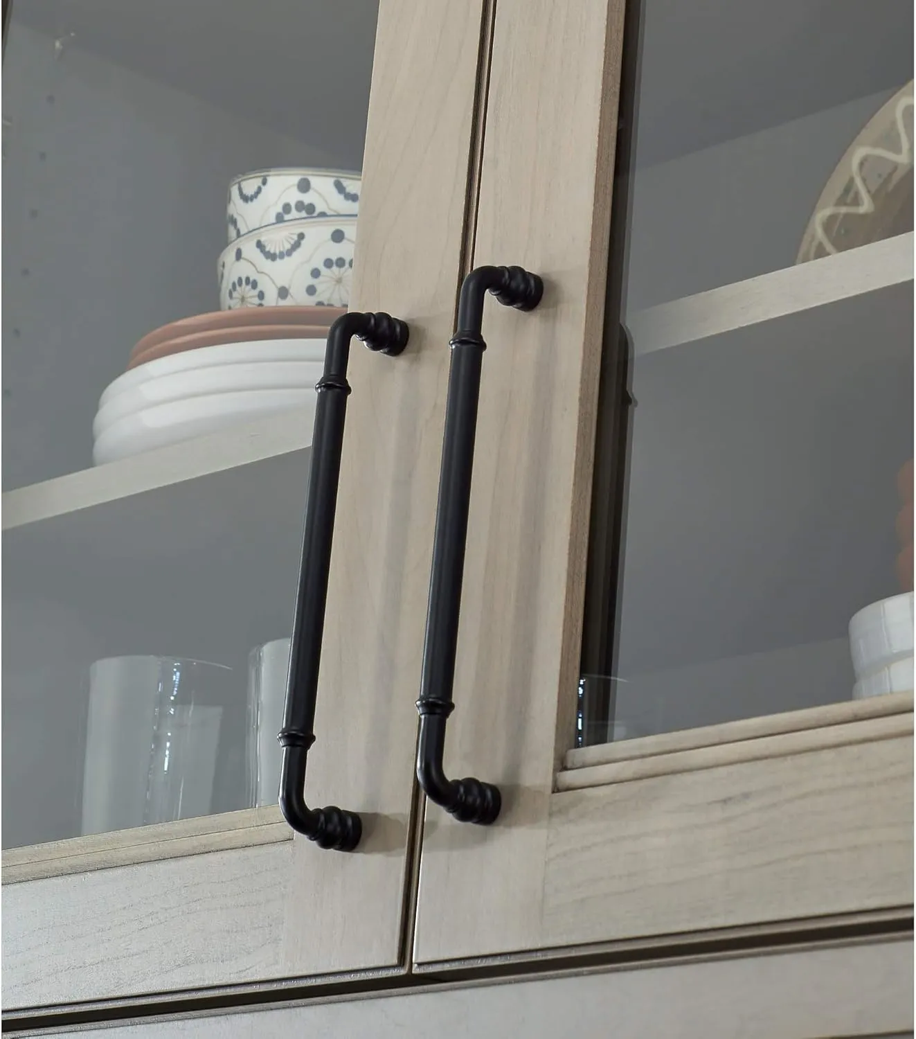 Brixton Cabinet Pull - 12" Center-to-Center in Flat Black