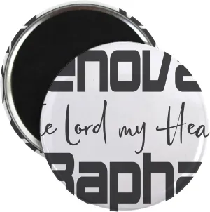 CafePress Christian Design Jehovah Rapha, The Lord Magnets 2.25" Round Magnet (10 pack)