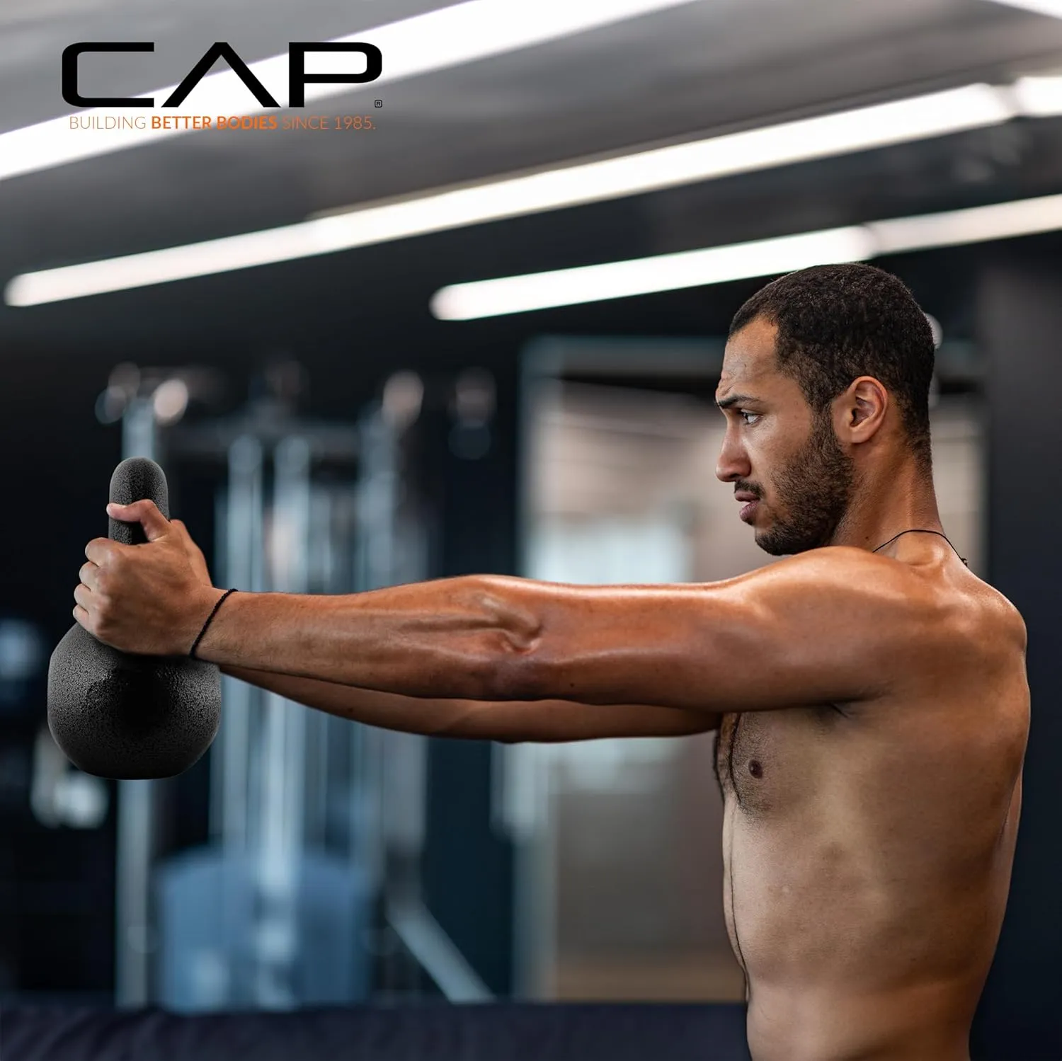 CAP Barbell Black Cast Iron Kettlebell Single or Set | 10-80 Lbs