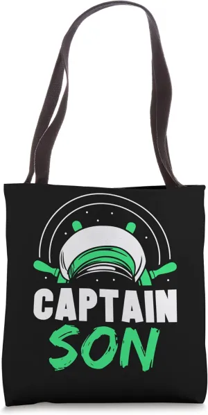 Captain Son Skipper Yacht Ship Boat Tote Bag