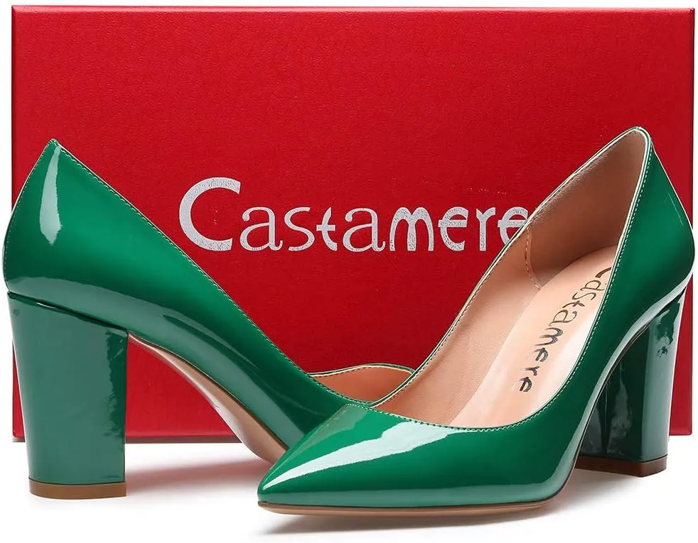 Castamere Womens High Heel Pointed Toe Slip-on Pumps 8CM