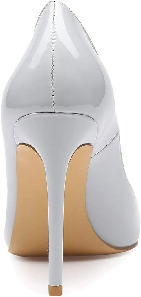 Castamere Womens High Heels Pointed-Toe Slip-on Stilettos Pumps 4Inch Heel Shoes