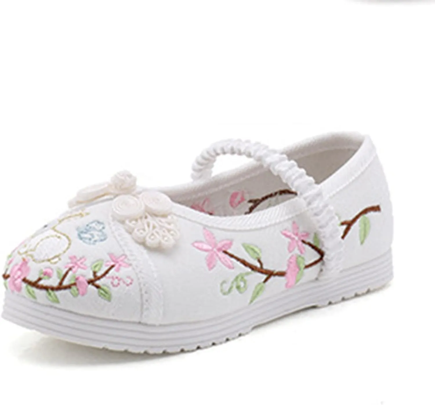 Children's Traditional Embroidered Shoes Hanfu Shoes Toddlers Girls Performance Dance Flat Bottomed Shoes