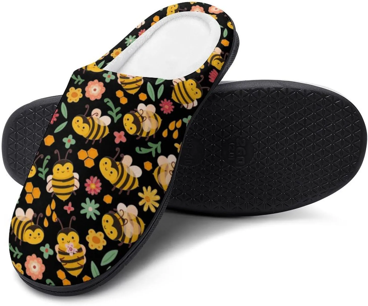 Christmas House Slippers For Woman Mens Memory Foam Bedroom Slippers Indoor Outdoor Slip-On Shoes Funny Fall Slippers