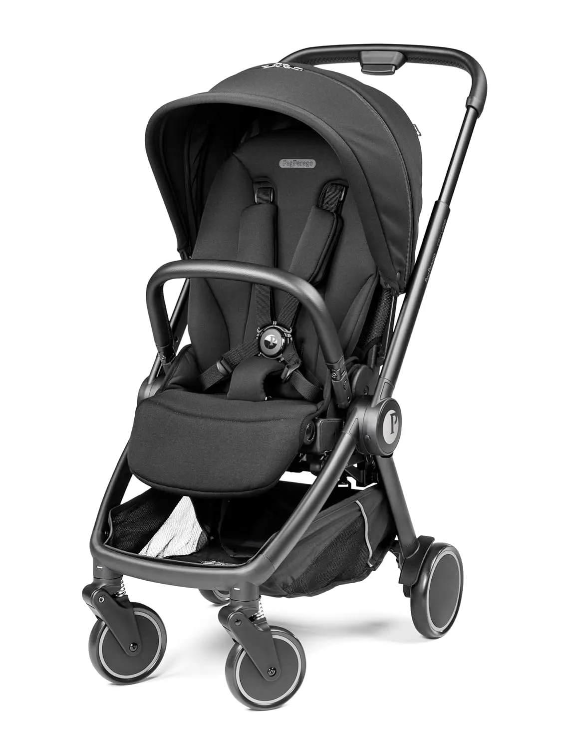 City Loop Full-Size Reversible Stroller seat-Holds up to 50 lbs-True Black (Black)