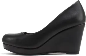 CITYCLASSIFIED Mark/Thomas ~ Womens Mary Jane Strap Comfortable Office Dress Platform Wedge Pump Heel Shoes