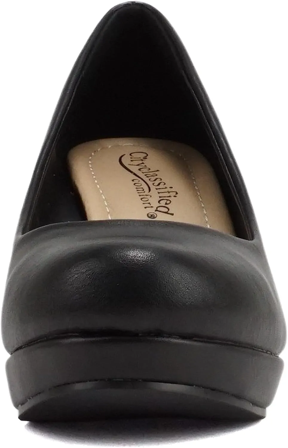 CITYCLASSIFIED Mark/Thomas ~ Womens Mary Jane Strap Comfortable Office Dress Platform Wedge Pump Heel Shoes