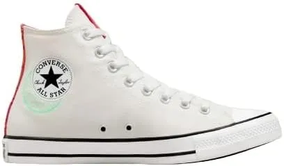 Converse Men's CTAS See Beyond Hi Top, White/Prime Pink/Prism Green, Size 6