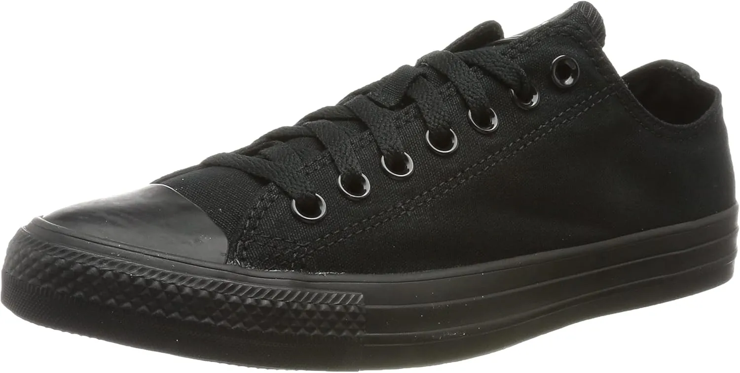 Converse Unisex Chuck Taylor All Star Low Shield, Black/Black, 9 Women/7 Men