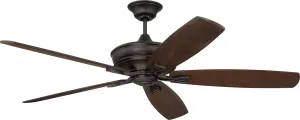 Craftmade SNT60ESP5 Santori 60" Damp-Rated Ceiling Fan with Remote, Espresso