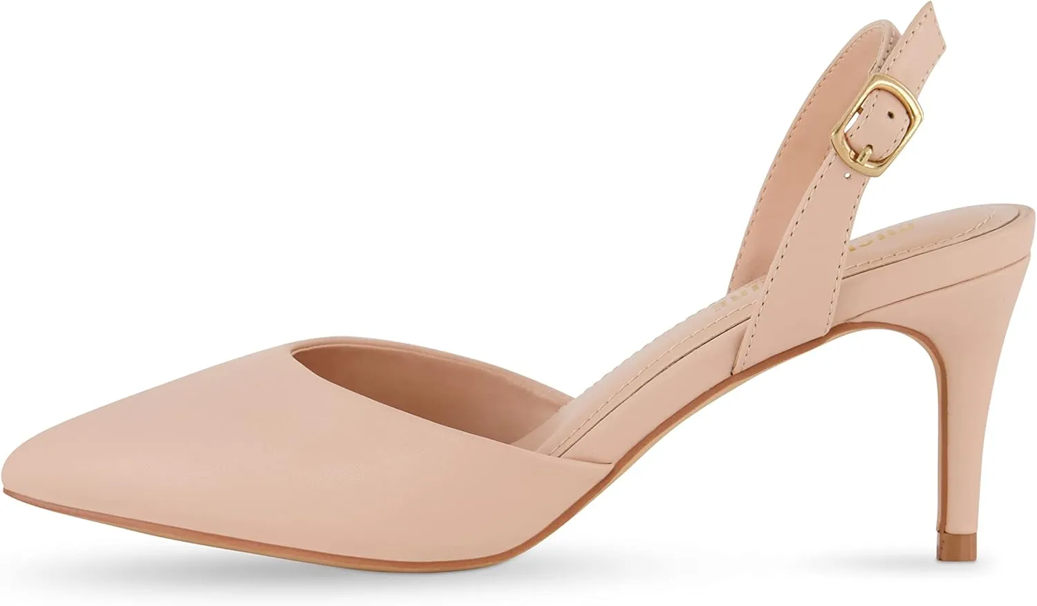 CUSHIONAIRE Women's Petula Sling Back Dress Pump  Memory Foam, Wide Widths Available