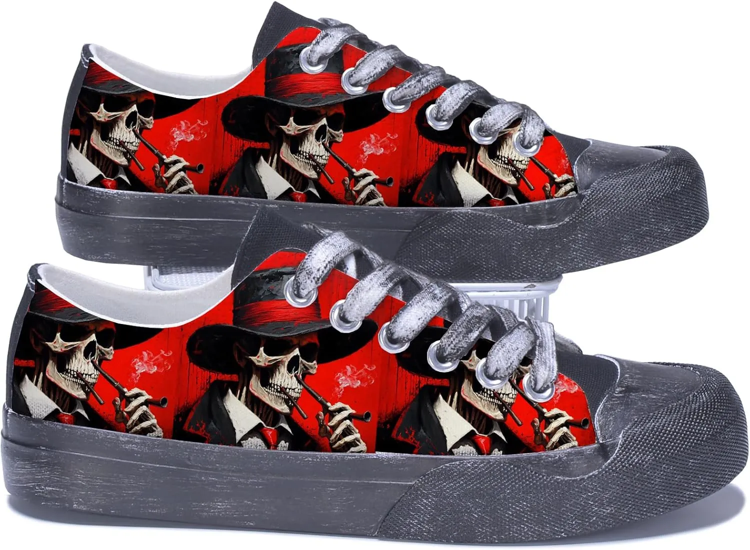 Custom Canvas Shoes Men Fashion Sneakers Personalized Design Patterns Printing Shoes with Photo Name Unisex White Sneakers Customized Cosplay Low Top Shoes