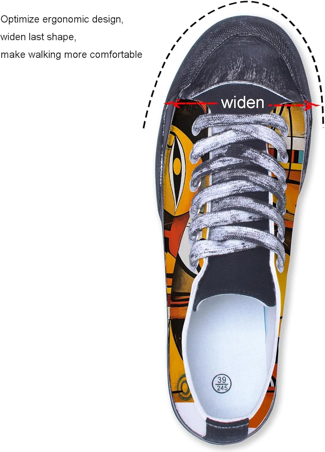 Custom Canvas Shoes Men Fashion Sneakers Personalized Design Patterns Printing Shoes with Photo Name Unisex White Sneakers Customized Cosplay Low Top Shoes