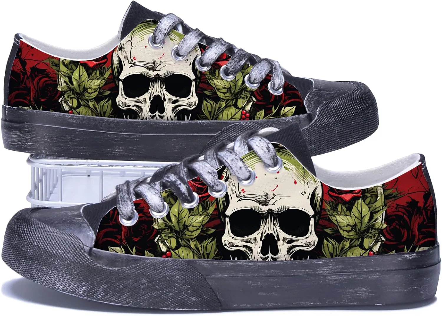 Custom Canvas Shoes Men Fashion Sneakers Personalized Design Patterns Printing Shoes with Photo Name Unisex White Sneakers Customized Cosplay Low Top Shoes