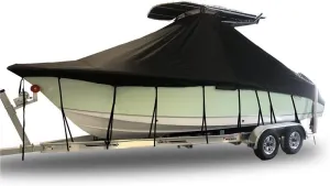 Custom Fitted 9.25oz 100% Acrylic Boat Cover Compatible for a 2023-2024 Sea Born Fx 25 Bay in Solution Dyed Canvas. Made on Demand