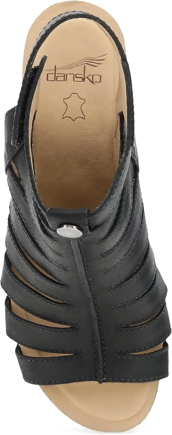 Dansko Adie Heeled Gladiator Sandal for Women - Hand-Crafted Wooden Outsoles - Memory Foam Footbeds and Rubber Padding for Unparalleled Comfort and Durability