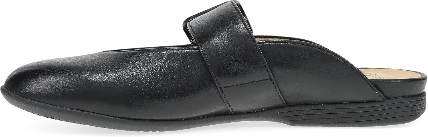 Dansko Lotus Mule Mary Jane Flats for Women - Arch Support, Soft Leather, Adjustable Buckle, All-Day Comfort, Quality Construction