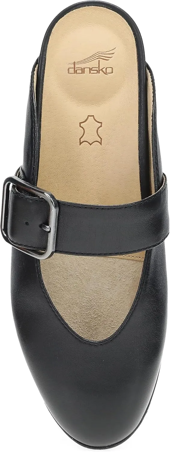 Dansko Lotus Mule Mary Jane Flats for Women - Arch Support, Soft Leather, Adjustable Buckle, All-Day Comfort, Quality Construction