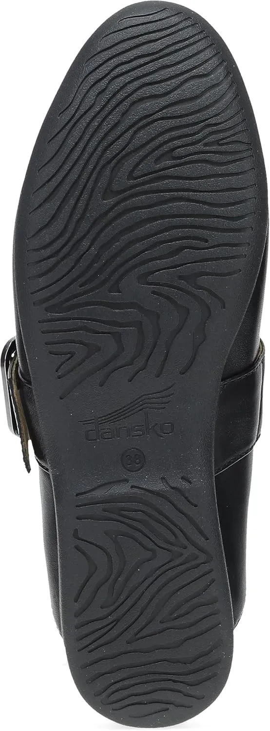 Dansko Lotus Mule Mary Jane Flats for Women - Arch Support, Soft Leather, Adjustable Buckle, All-Day Comfort, Quality Construction