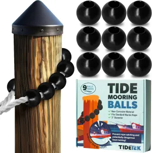 Dock Mooring Balls | #1 Boat Dock Accessories To Prevent Lines From Catching On Pier Pilings As Tides Rise & Fall, Protect Your Boat In the Slip When Water Levels Change, Fits Standard Marine Rope