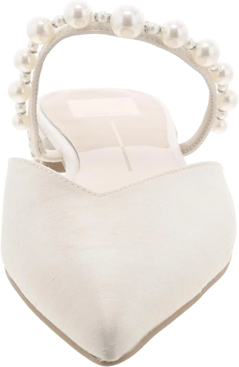 Dolce Vita Women's Kanika Pearl Low Heeled Sandal