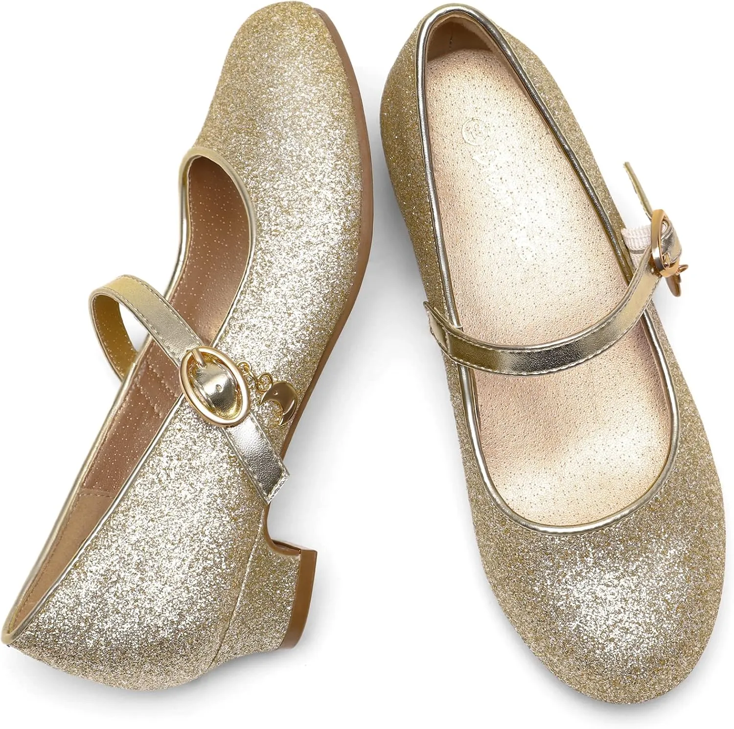 DREAM PAIRS Girls Mary Jane Low Heel Princess Flower Wedding Party Pump Dress Shoes