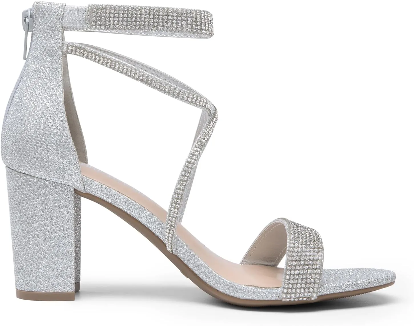 DREAM PAIRS Women's Chunk Low Heel Pump Sandals
