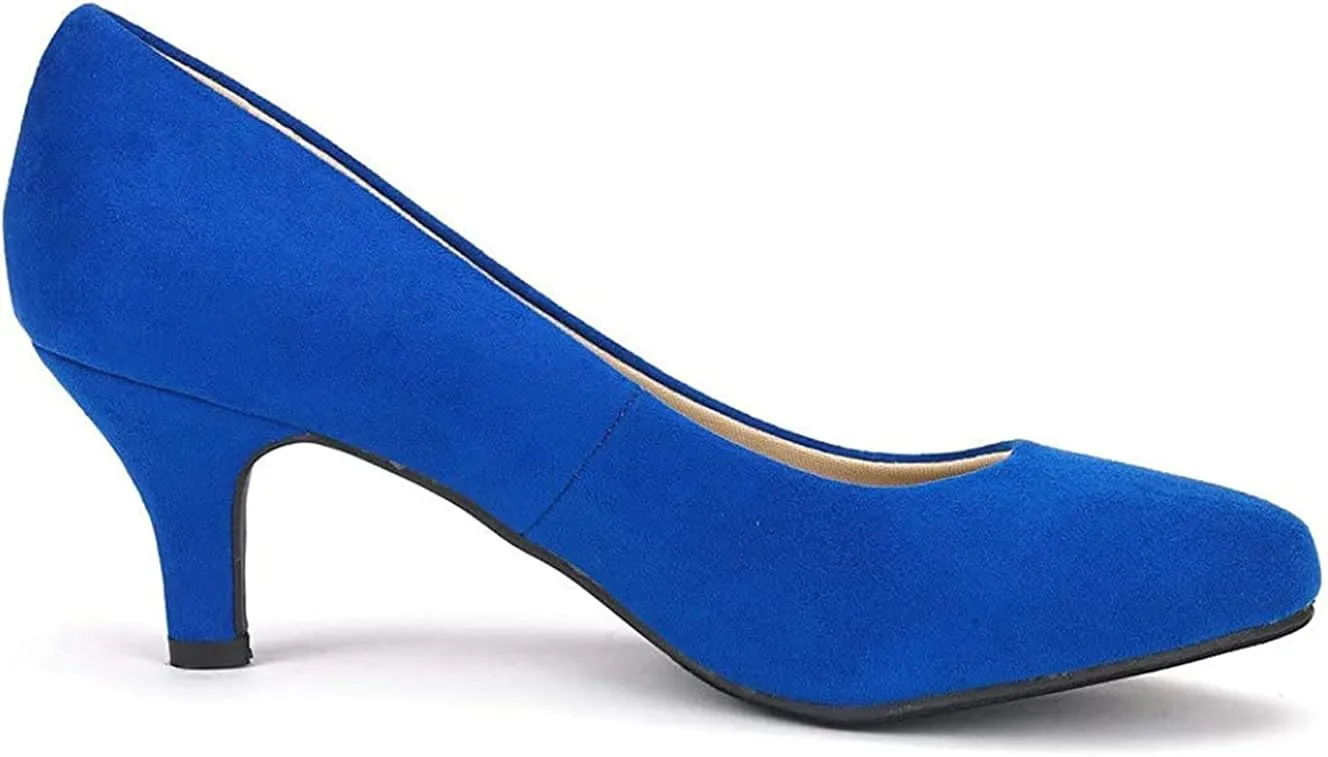 DREAM PAIRS Women's Dress Comfortable Low Heel Pump Shoes