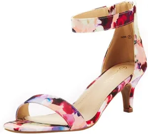 DREAM PAIRS Women's Fiona Fashion Stilettos Open Toe Pump Heeled Sandals