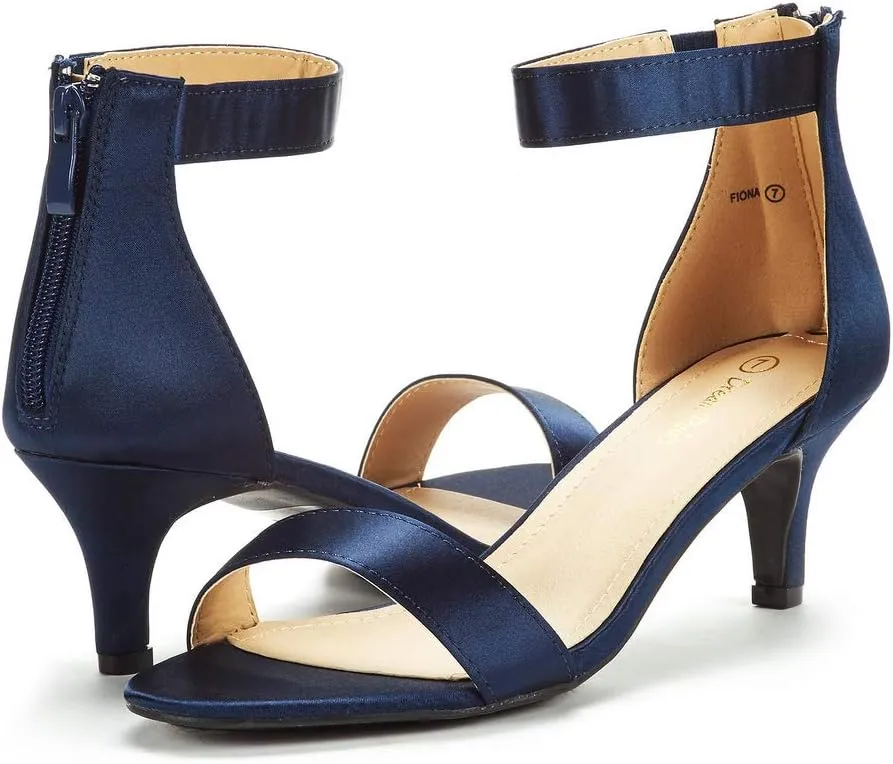 DREAM PAIRS Women's Fiona Fashion Stilettos Open Toe Pump Heeled Sandals