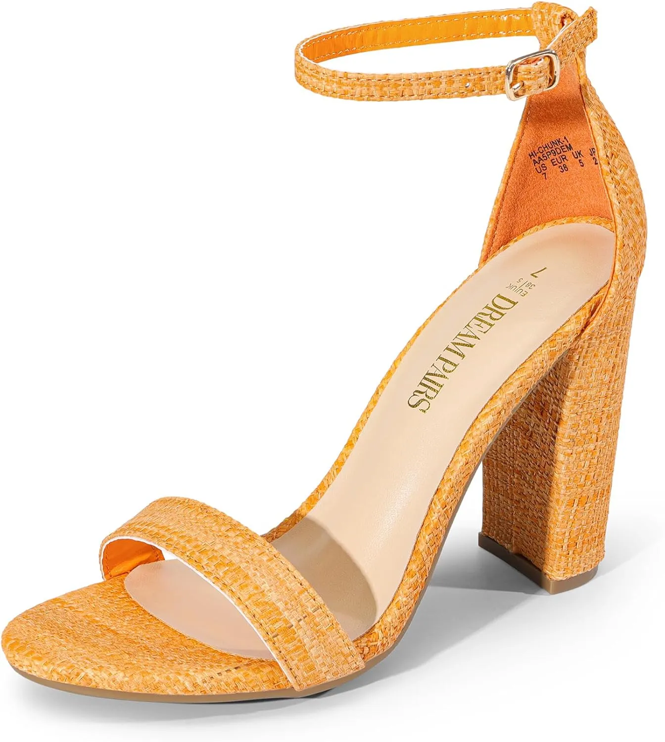 DREAM PAIRS Women's Hi-Chunk High Heel Pump Sandals
