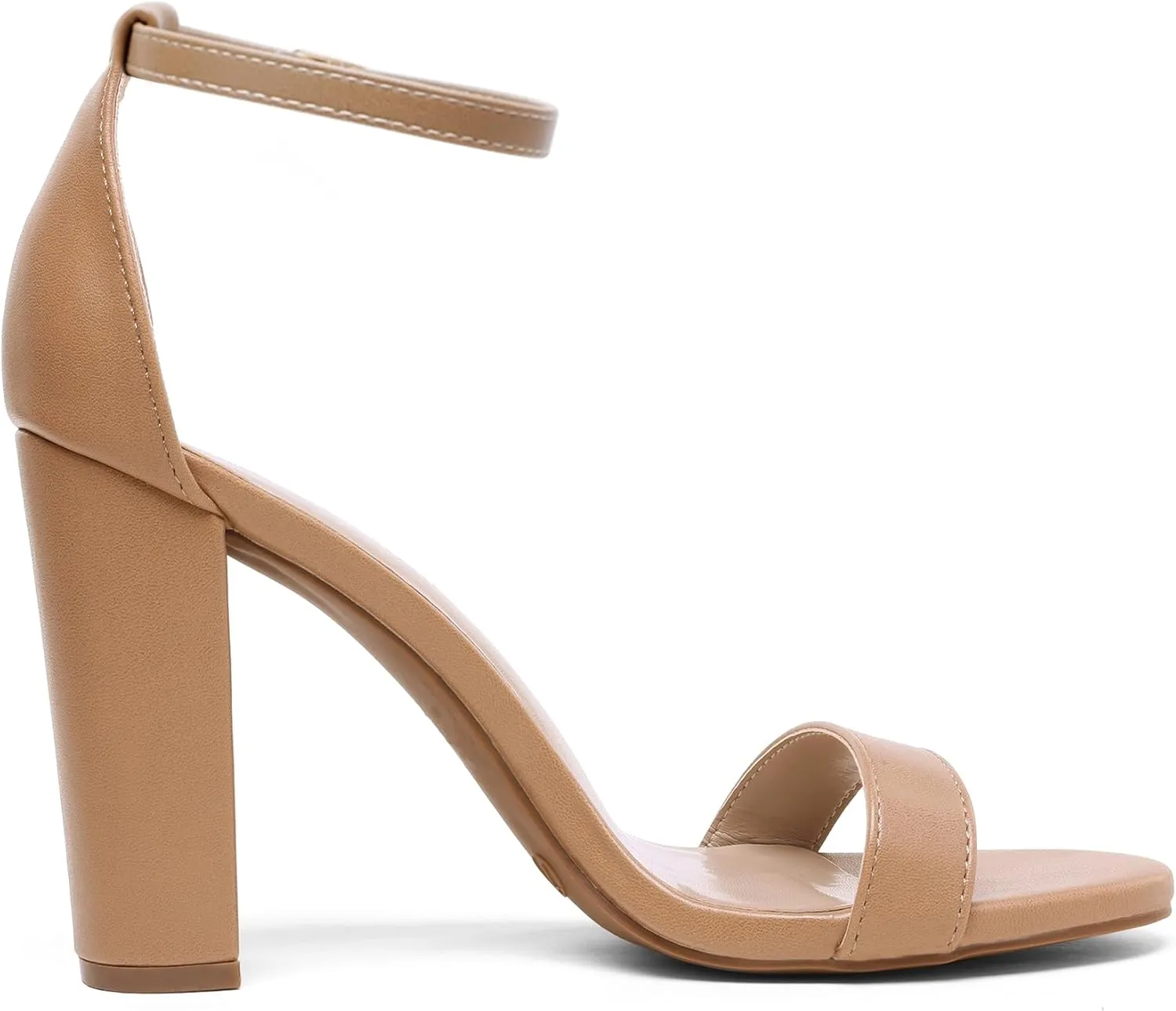 DREAM PAIRS Women's Hi-Chunk High Heel Pump Sandals