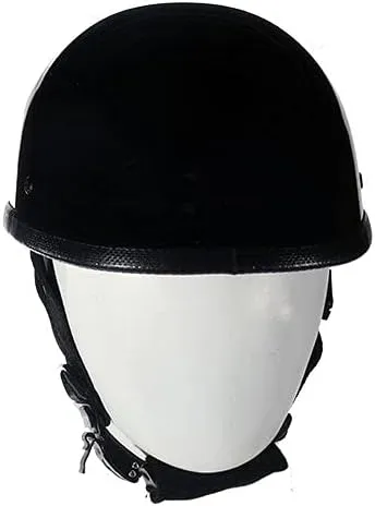 Eagle Shiny Novelty Skull Cap, Basic Flat Eagle Novelty Cap (Gloss Black)